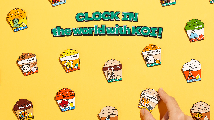 “CLOCK IN the world with KOI” Global Magnet Badge Collection Challenge